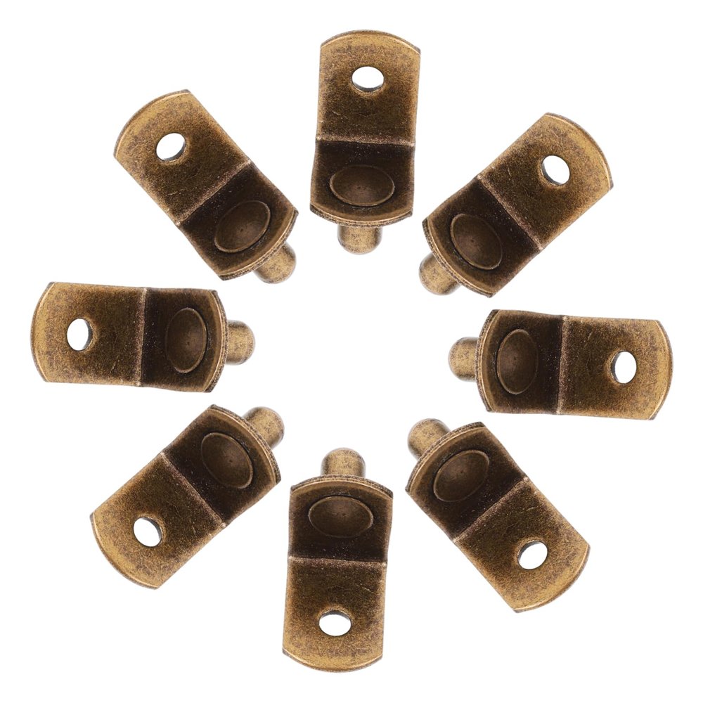 Retro Iron Shelf Brackets, L-Shaped, 100-Pack, for Cabinet Shelves