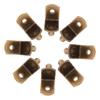 Retro Iron Shelf Brackets, L-Shaped, 100-Pack, for Cabinet Shelves view 1