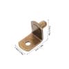 Retro Iron Shelf Brackets, L-Shaped, 100-Pack, for Cabinet Shelves view 2