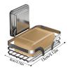 Wall-Mounted Soap Holder, No-Drill, Coated, Space-Saving, 13 x 8 cm view 2