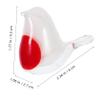 WEKAMOS Decorative White Glass Bird Figurine with Crystal Look view 2