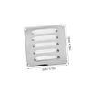 ibasenice Stainless Steel Boat Vent Cover, 120 x 120 mm Square view 2