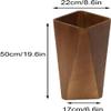 Suixtil Wooden Umbrella Stand, Natural Wood Grain, Indoor, for 7–8 Umbrellas, Yellow, 22 cm view 2