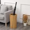 Suixtil Wooden Umbrella Stand, Natural Wood Grain, Indoor, for 7–8 Umbrellas, Yellow, 22 cm view 4