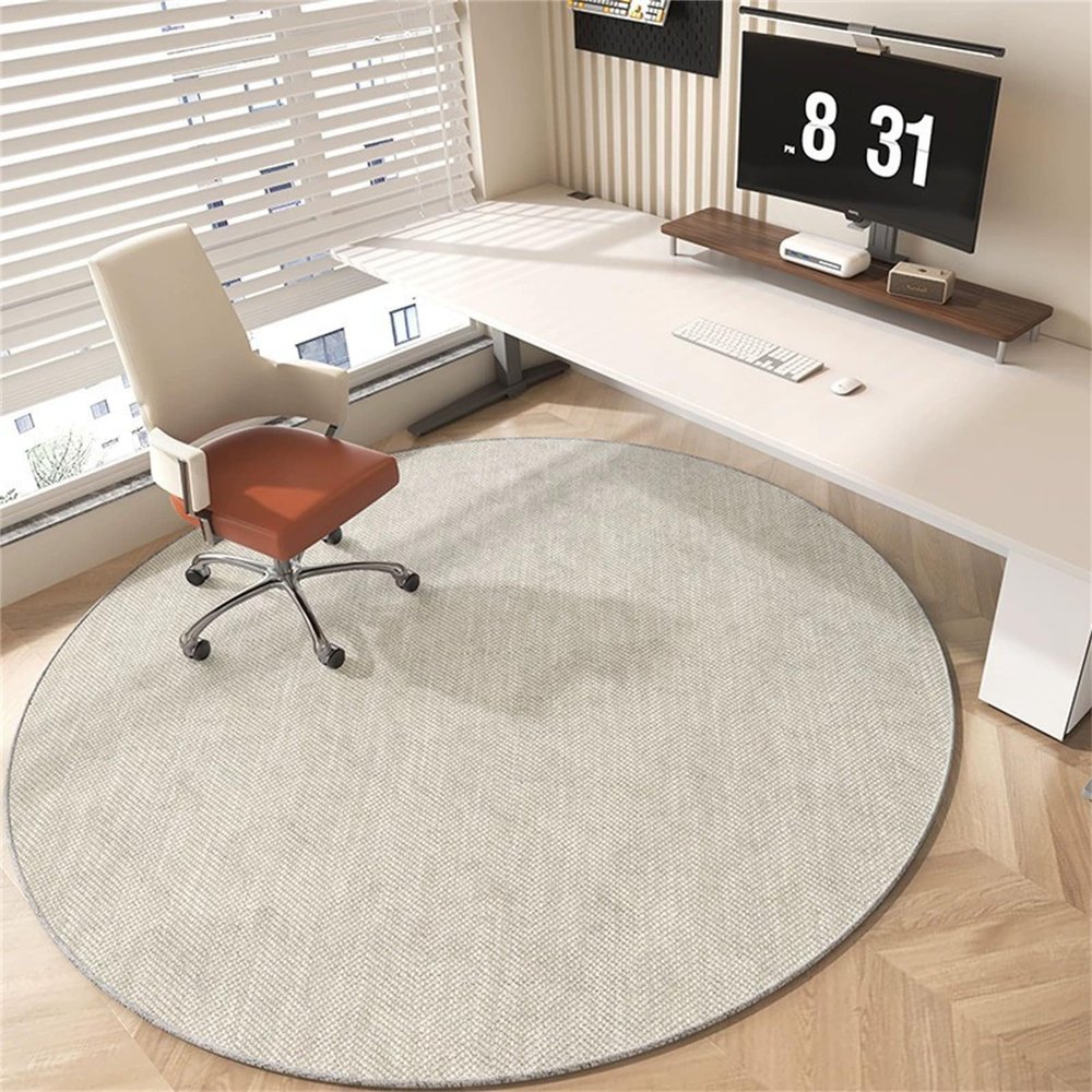 Surwin Round Office Chair Mat for Hard Floors, 60 cm Diameter