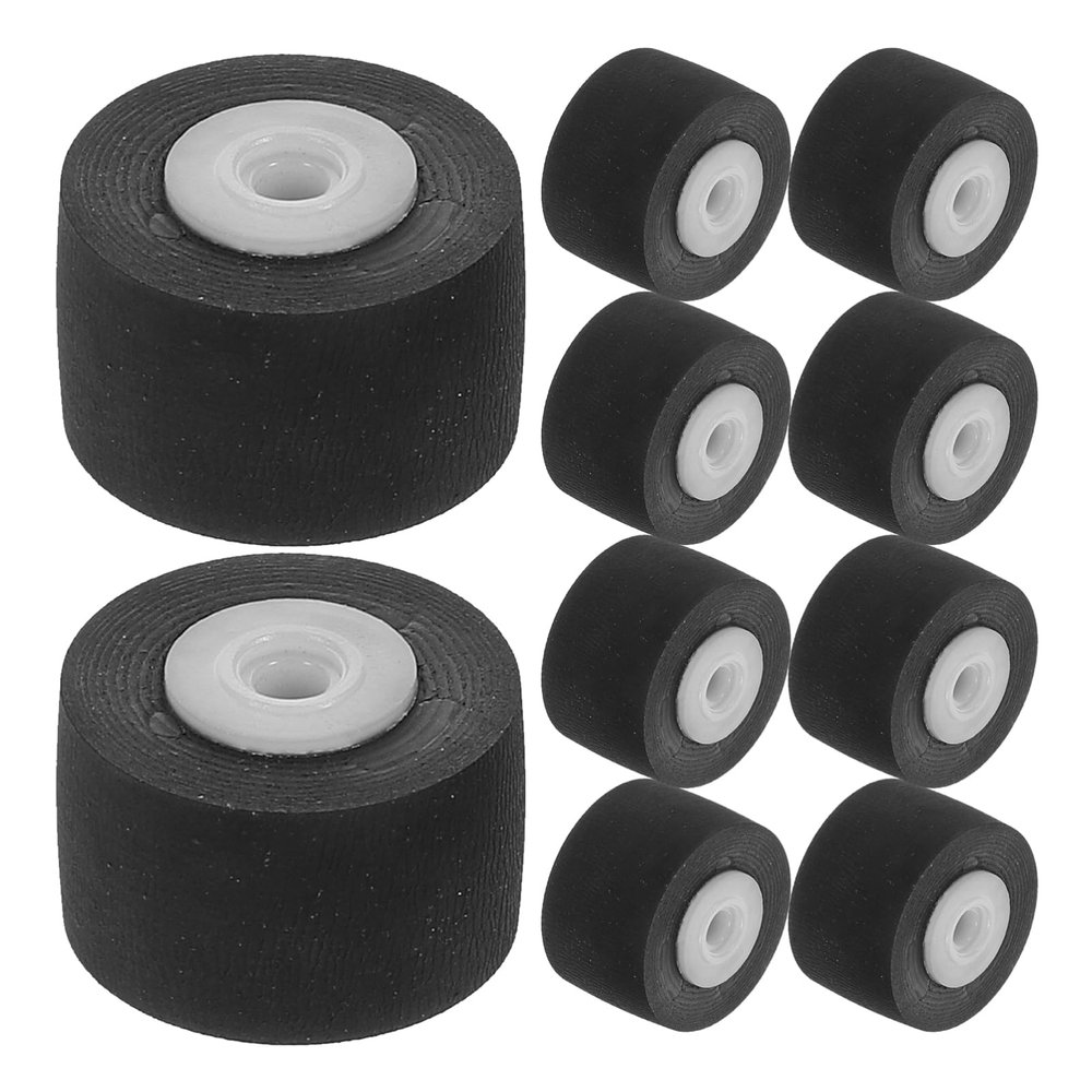 jojofuny 10-Pack Pinch Rollers, Easy to Install, Rubber and Plastic, Low-Noise, for VCRs and Amplifiers