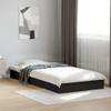 WKIEQACO Bed Frame Without Mattress, Black, 90 x 200 cm, Engineered Wood view 1