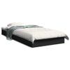 WKIEQACO Bed Frame Without Mattress, Black, 90 x 200 cm, Engineered Wood view 2