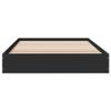 WKIEQACO Bed Frame Without Mattress, Black, 90 x 200 cm, Engineered Wood view 4