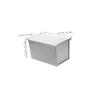 TOYANDONA Rectangular Loaf Pan with Lid, Reusable, Portable view 2