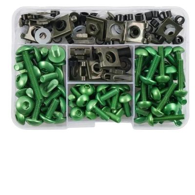 UJNHEQ Motorcycle Fairing Bolt Kit for MT03 MT09 FZ1 FZ6, Green