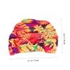Hemobllo 2-Pack Women's Pleated Swim Caps, Orange view 4