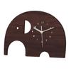 VALICLUD Elephant Wall Clock for Children's Room, Decorative Hanging Clock, Coffee view 1