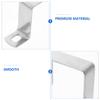 Holibanna Stainless Steel Rectangular Tube Clamps, U-Shaped Brackets, 4-Pack view 3