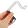 Holibanna Stainless Steel Rectangular Tube Clamps, U-Shaped Brackets, 4-Pack view 4