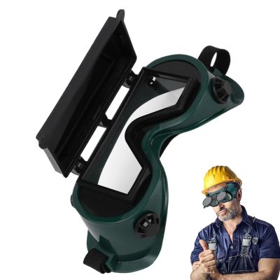 Welding & Grinding Goggles, Flip-Up Eye Protection, 7.87 x 3.35 in