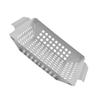 Square Stainless Steel Grill Pan, Portable for Outdoor Barbecues view 1