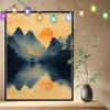 Paint by Numbers Kit for Adults, Mountain Landscape, Wrinkle-Free Canvas, DIY Acrylic Painting Kit for Beginners, 90 x 120 cm, 54N-1208 view 1