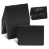 SHINEOFI 40-Pack Small Black PVC Chalkboard Signs with V-Shaped Stands view 1