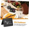 SHINEOFI 40-Pack Small Black PVC Chalkboard Signs with V-Shaped Stands view 3