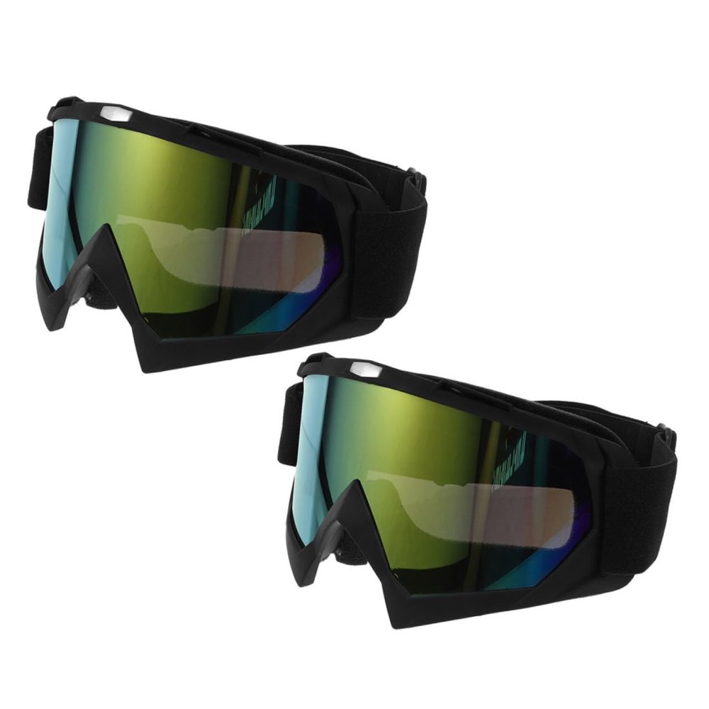 Abaodam 2-Pair Windproof Motorcycle Sport Goggles for Men, Kids, Cycling and Motocross