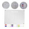Homoyoyo Magnetic Wipe-Clean Acrylic Memo Board, Transparent Reusable Weekly Planner for Refrigerator view 4