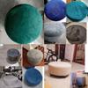 XGANGM Velvet Round Ottoman Cover, Customizable, White, W40 x H35 cm view 3