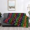 ESNAIUVCD Rainbow Flannel Blanket, Soft and Warm, All-Season, 101.6 x 76.2 cm to 203.2 x 152.4 cm view 3