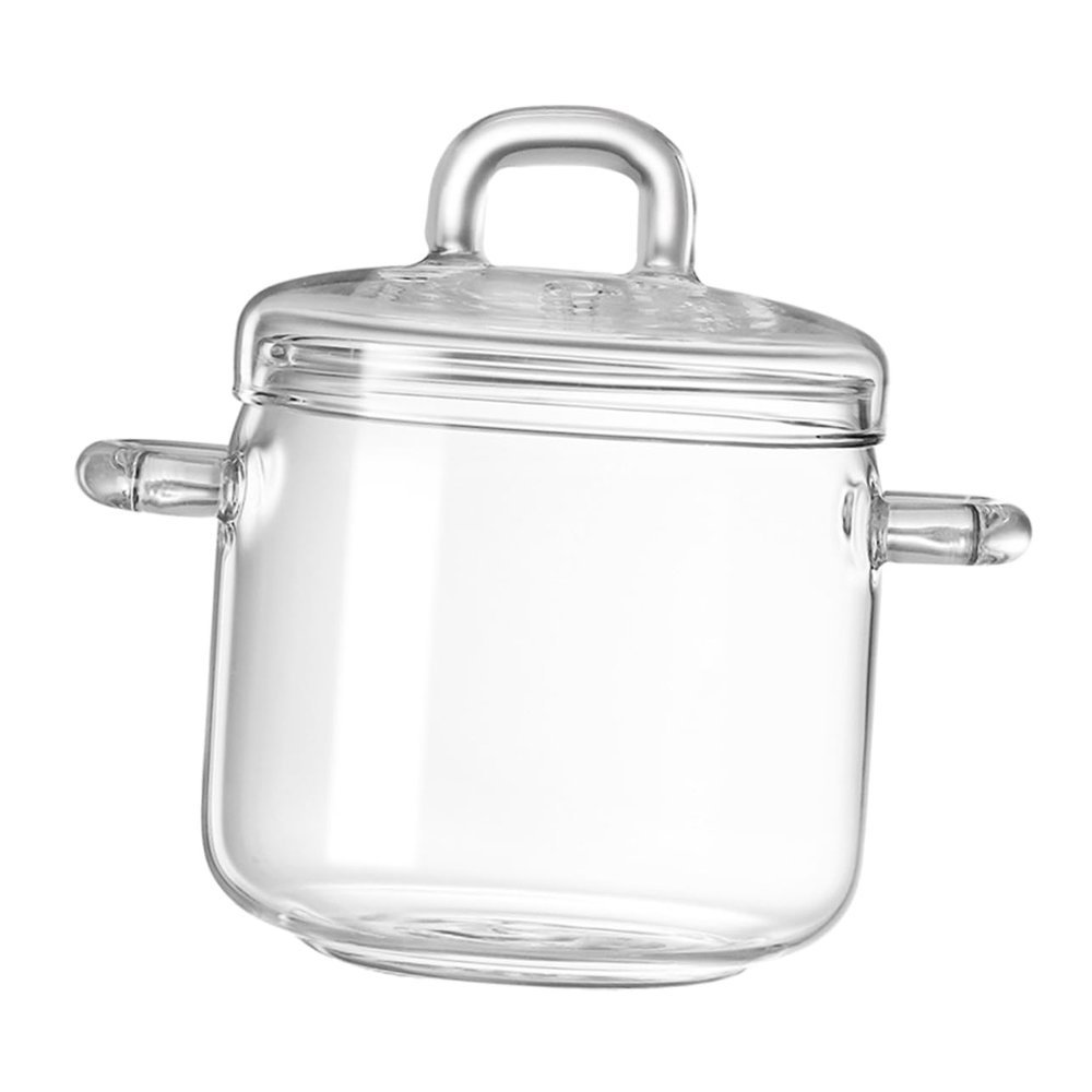 VALICLUD Glass Bowl with Lid, 700 ml, Double Handles