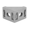 50-Piece Aluminum Extrusion Corner Brackets, 2-Hole Right-Angle L Connectors, for 2028 Profiles, 28 x 28 x 20 mm view 4