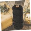 Black Cotton Rope, 1 Roll for Crafts and Tying view 4