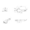 Electric Linear Actuator with Flange, 150 mm Stroke, 4 mm/s, DC 12 V view 3