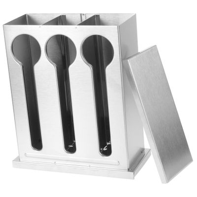 FUNNETOYU Chopstick Holder, Multifunctional Cutlery Organizer with Lid, Space-Saving Kitchen Utensil Storage Box