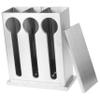 FUNNETOYU Chopstick Holder, Multifunctional Cutlery Organizer with Lid, Space-Saving Kitchen Utensil Storage Box view 1