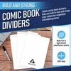 Invested Alliance Premium Short Comic Book Storage Box Organizer Bundle with Lid | Thick Cardboard Storage Box for Collectibles, Fits 150–175 Current/Silver Age Comics, Heavy-Duty & Stackable view 4