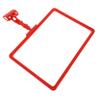 JECOMPRIS Magnetic Shelf Label Holder, ABS, Red Sign Format view 1