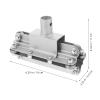 Toyvian Greenhouse Roll-Up Motor, Steel Climbing Device, Silver, 1 Pc. view 2