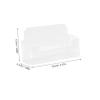 KAILIKETIY Transparent Acrylic Business Card Holder for Office Desks view 2