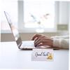 KAILIKETIY Transparent Acrylic Business Card Holder for Office Desks view 4