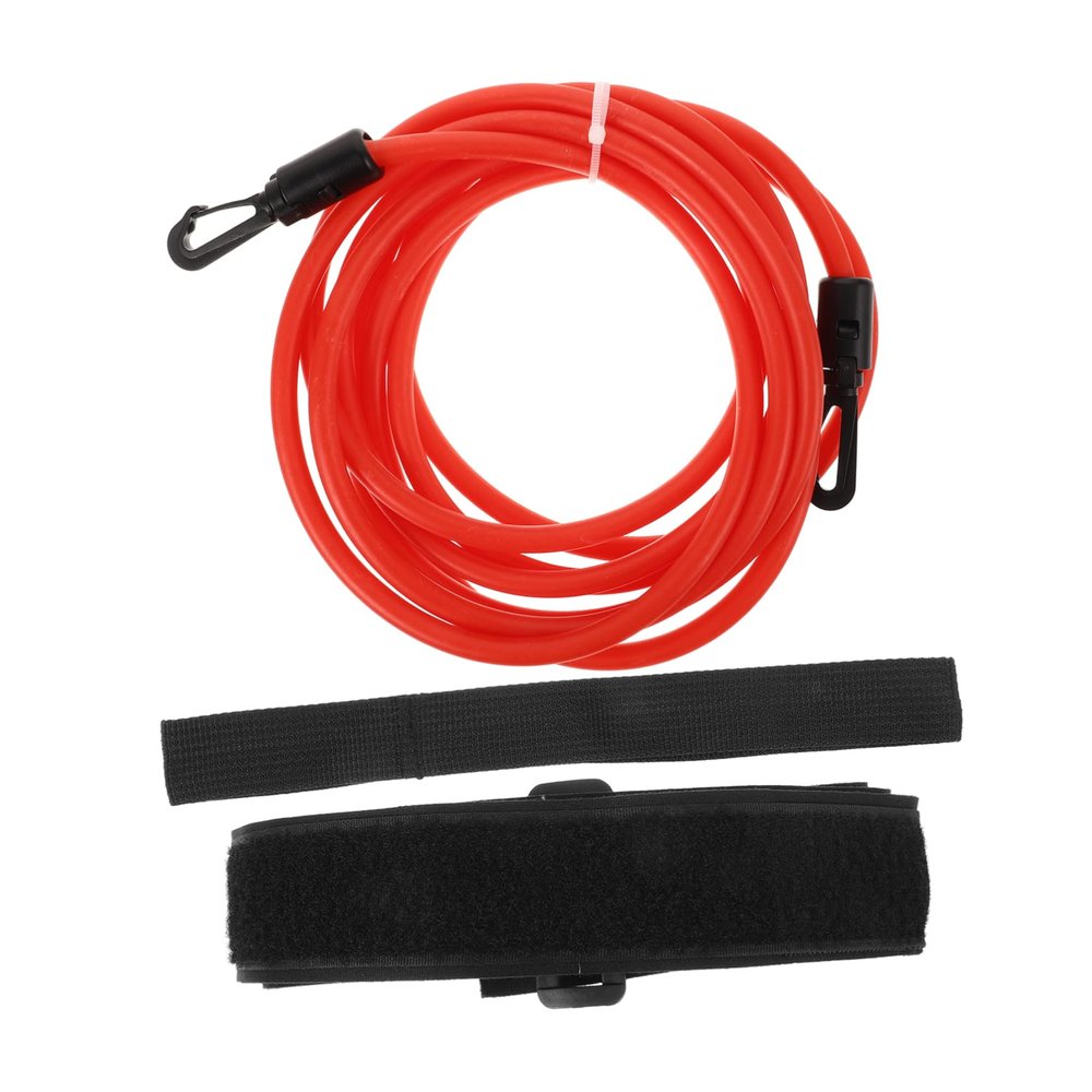 4-Meter Swim Resistance Set, TPE, 1 Set, Red for Training