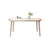 RKVXCJHDR Modern Rectangular Solid Wood Dining Table with Stone Slab view 1