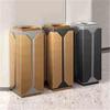 XUJUAN-0227 Outdoor Standing Ashtray and Trash Can, Stainless Steel, Black view 3