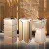 XUJUAN-0227 Outdoor Standing Ashtray and Trash Can, Stainless Steel, Black view 4