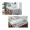 FRINZA Elegant Beige Lace Table Runner with Embroidery, 40 × 270 cm view 2