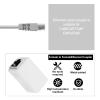 QUARKZMAN RJ45 Cat7 Coupler, 10-Pack, Female-to-Female Ethernet Adapter, White view 4