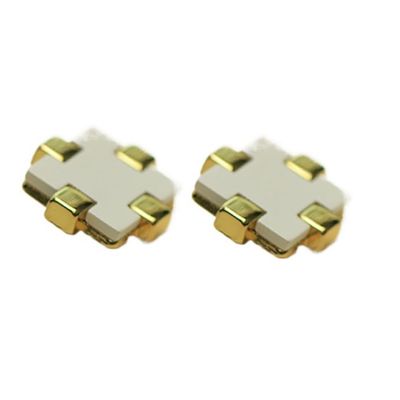 Codulu 2PCS Square Vintage Sewing Buttons, White, 22 mm