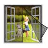 Black Magnetic Window Screen, 90 x 60 cm, No-Drill Installation view 1
