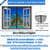 Black Magnetic Window Screen, 90 x 60 cm, No-Drill Installation view 4