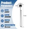 4500W 02582 Screw-In Foldback Water Heater Element Compatible with Whirlpool, GE, AO Smith, Rheem, Maytag view 2