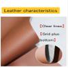 Faux Leather Upholstery Fabric by the Meter, Cowhide Look, Dark Earth Yellow, 1.6 × 8 m view 2